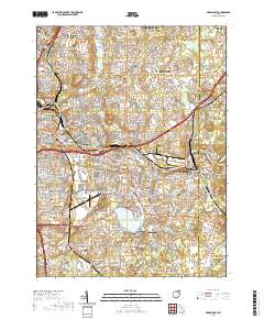 Akron East 2019 topographic map thumbnail