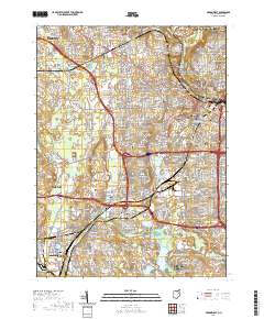 Akron West 2019 topographic map thumbnail