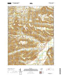 Bourneville 2019 topographic map thumbnail