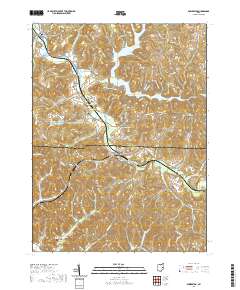 Bowerston 2019 topographic map thumbnail