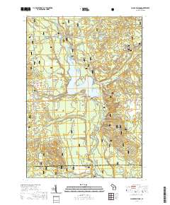 Alcona Dam Pond 2019 topographic map thumbnail