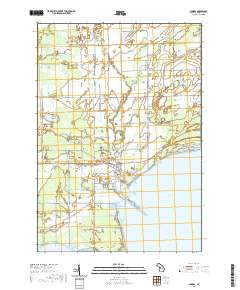 Au Gres 2019 topographic map thumbnail
