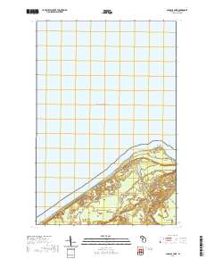 Au Sable Point 2019 topographic map thumbnail
