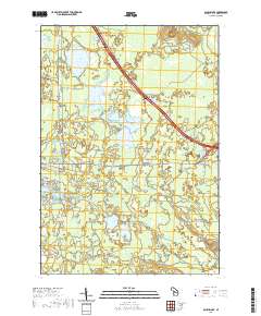 Backus Lake 2019 topographic map thumbnail
