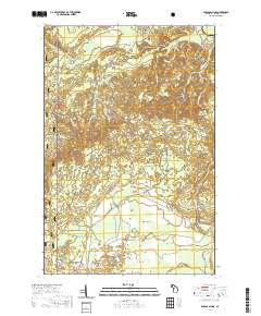 Baraga Plains 2019 topographic map thumbnail