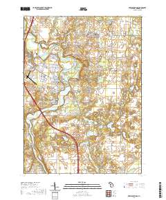 Berrien Springs 2019 topographic map thumbnail