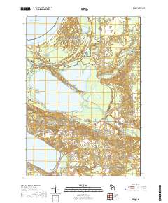 Beulah 2019 topographic map thumbnail