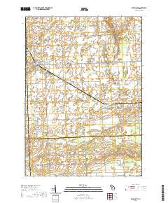 Brown City 2019 topographic map thumbnail