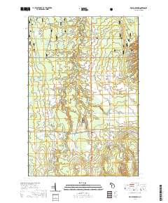 Bruce Crossing 2019 topographic map thumbnail
