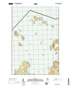 Burnt Island 2019 topographic map thumbnail