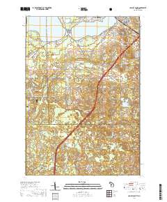 Cadillac South 2019 topographic map thumbnail