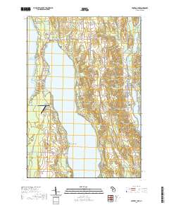 Central Lake 2019 topographic map thumbnail