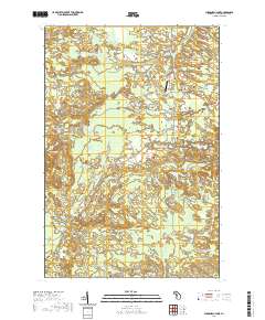 Chabeneau Lake 2019 topographic map thumbnail