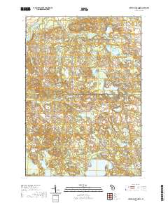 Chippewa Lake North 2019 topographic map thumbnail
