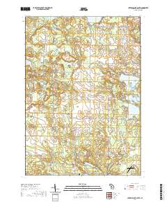 Chippewa Lake South 2019 topographic map thumbnail
