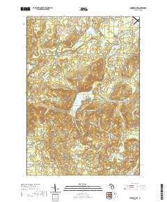 Crooked Lake 2019 topographic map thumbnail
