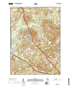 Davisburg 2019 topographic map thumbnail