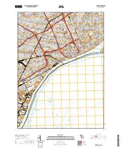 Detroit 2019 topographic map thumbnail