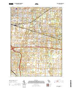 East Lansing 2019 topographic map thumbnail