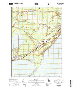 East Tawas 2019 topographic map thumbnail