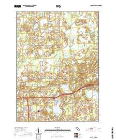 Gilletts Lake 2019 topographic map thumbnail