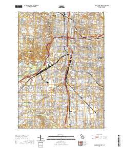 Grand Rapids West 2019 topographic map thumbnail