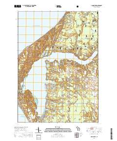 Hamlin Lake 2019 topographic map thumbnail