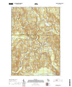 Hardwood Lake 2019 topographic map thumbnail