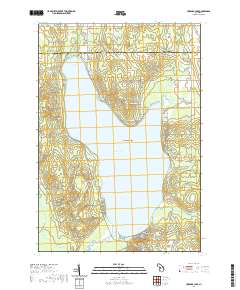 Hubbard Lake 2019 topographic map thumbnail