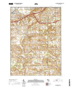 Hudsonville East 2019 topographic map thumbnail