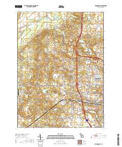 Kalamazoo SW 2019 topographic map thumbnail
