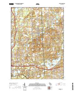 Kent Lake 2019 topographic map thumbnail
