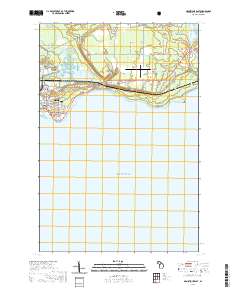 Manistique East 2019 topographic map thumbnail