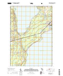 Manistique West 2019 topographic map thumbnail