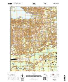 Onekama 2019 topographic map thumbnail