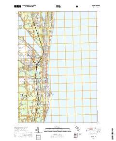 Oscoda 2019 topographic map thumbnail