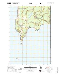 Peninsula Point 2019 topographic map thumbnail