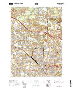 Pontiac North 2019 topographic map thumbnail