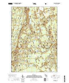 Poplar Lake 2019 topographic map thumbnail