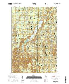 Prickett Lake 2019 topographic map thumbnail