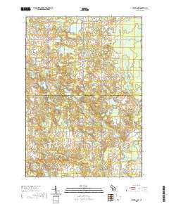 Merrill Lake 2019 topographic map thumbnail