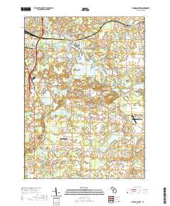 Michigan Center 2019 topographic map thumbnail