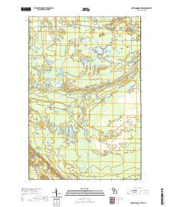 Muskallonge Lake SW 2019 topographic map thumbnail