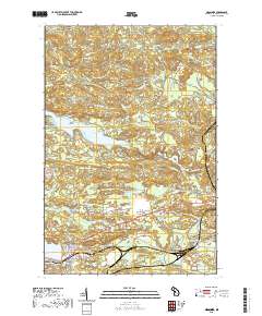 Negaunee 2019 topographic map thumbnail