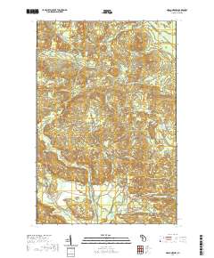 Negaunee NW 2019 topographic map thumbnail