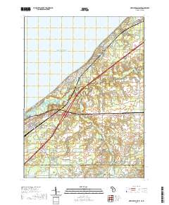 New Buffalo East 2019 topographic map thumbnail
