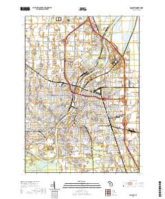 Saginaw 2019 topographic map thumbnail