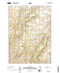 Saubee Lake 2019 topographic map thumbnail