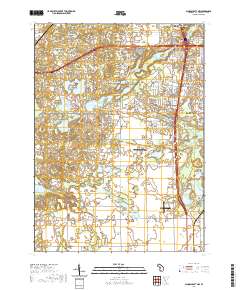 Schoolcraft NW 2019 topographic map thumbnail