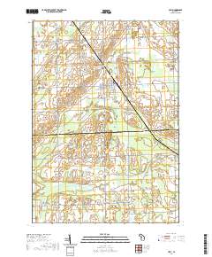 Ubly 2019 topographic map thumbnail